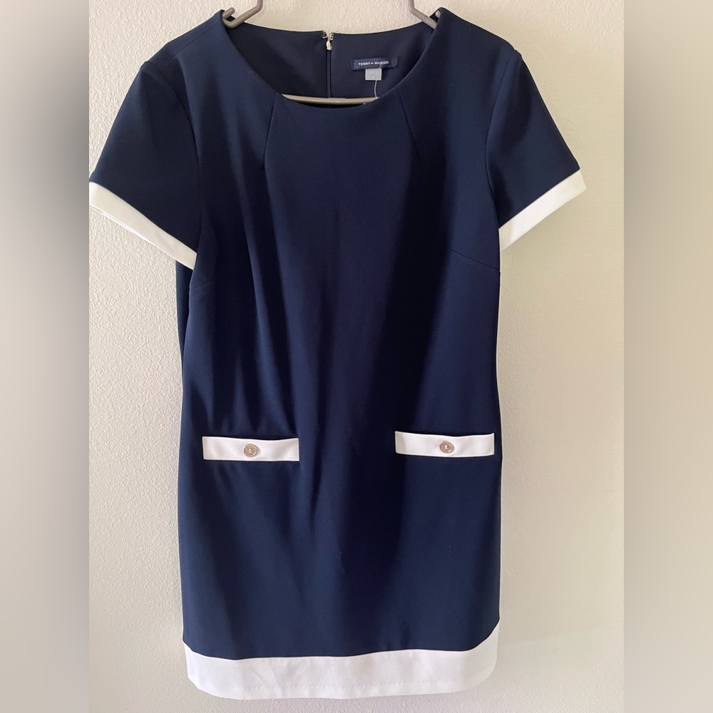 Tommy Hilfiger Classy Navy Shift Dress